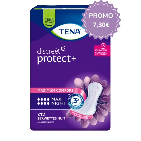 TENA Discreet Maxi Night per Perdite Urinarie Moderato-Pesanti