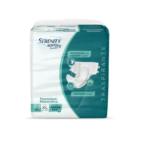 Serenity SoftDRY Super Sensitive Pannolone Mutandina Taglia XL